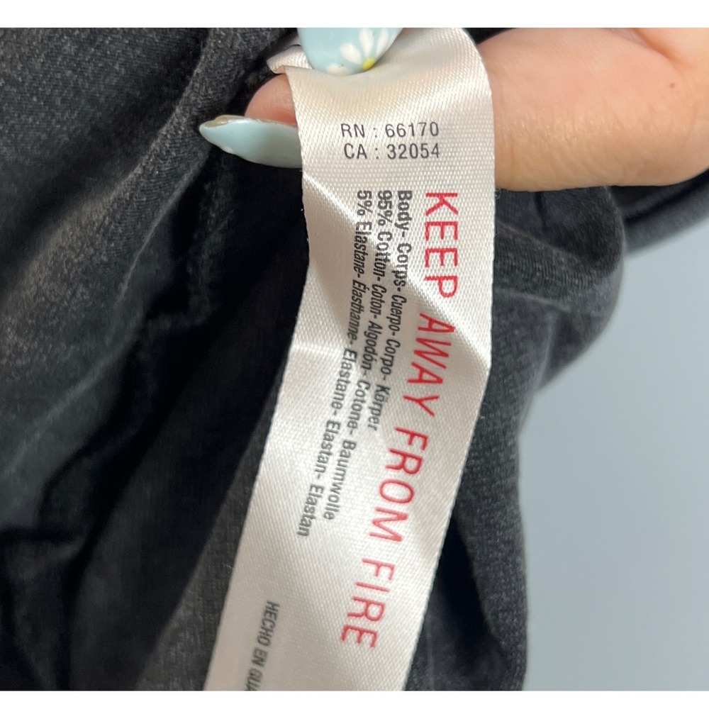 Free People Raw Edge Gray Sm Muscle Tank Top Y2K Grunge Streetwear Whimsygoth - Picture 4 of 5